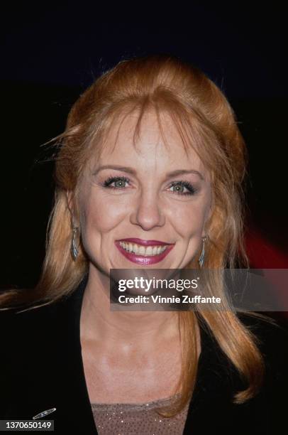 American actress and comedian Brett Butler attends the 1996 National Association of Television Program Executives Convention & Exhibition, held at...