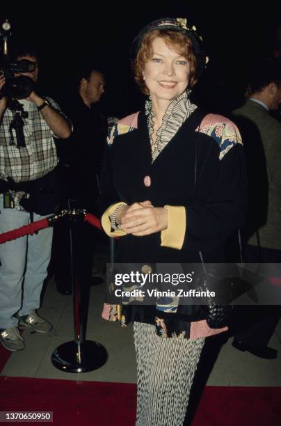 American actress Ellen Burstyn attends the Academy of Motion Picture Arts and Sciences Oscar Gala, held at the Academy Theater in Beverly Hills,...