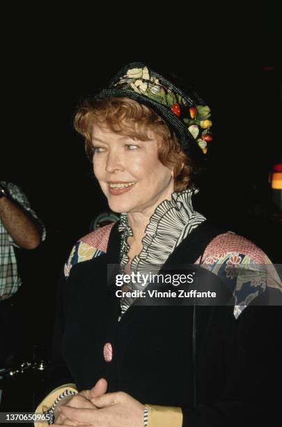 American actress Ellen Burstyn attends the Academy of Motion Picture Arts and Sciences Oscar Gala, held at the Academy Theater in Beverly Hills,...