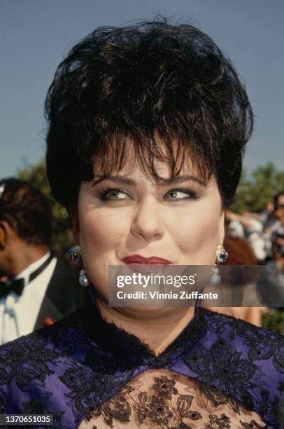 American actress Delta Burke attends the 43rd Annual Primetime Emmy Awards, held at the Pasadena Civic Auditorium in Pasadena, California, 25th...