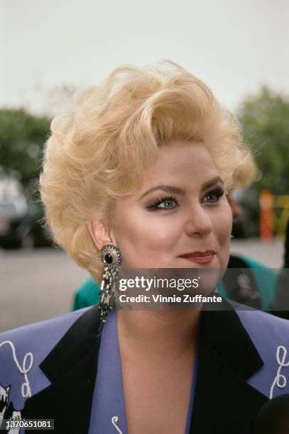 American actress Delta Burke attends attends the 27th Annual Academy of Country Music Awards, held at Universal Studios in Los Angeles, California,...