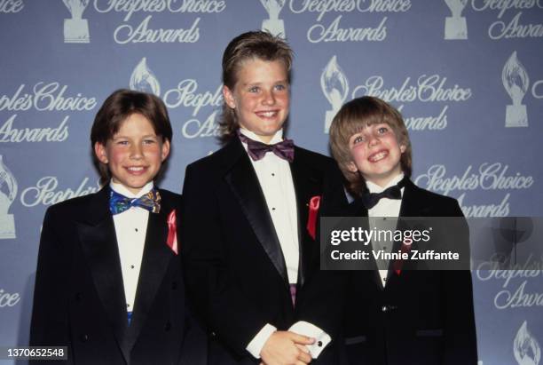American child actor Jonathan Taylor Thomas, American child actor Zachery Ty Bryan, and American child actor Taran Noah Smith attend the 19th Annual...