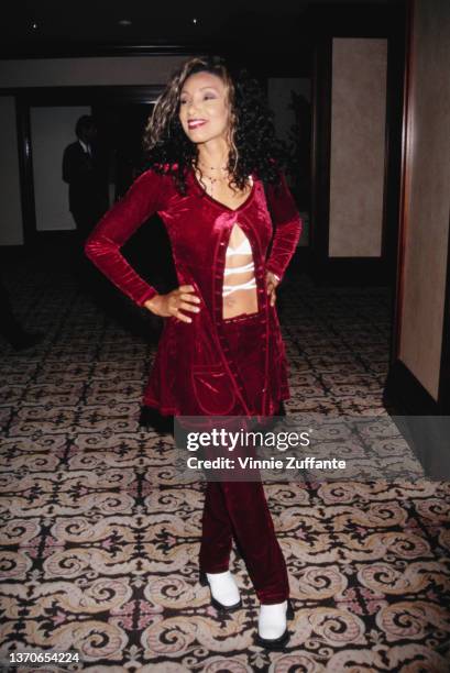 British actress and television personality Downtown Julie Brown attends the 4th Annual Race to Erase MS Gala, held at the Century Plaza Hotel in Los...
