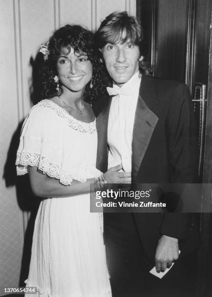 American singer and guitarist John Cafferty and his wife, Terry Lee Cafferty, attend the City of Hope Gala Dinner, held at the Century Plaza Hotel in...
