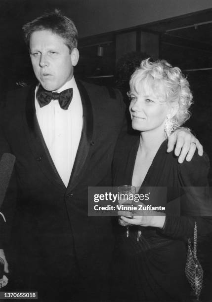 American actor Gary Busey and his wife, Judy Helkenberg, attend the City of Hope Gala Dinner, held at the Century Plaza Hotel in Los Angeles,...