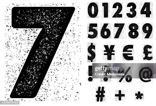 numbers - yen symbol stock illustrations