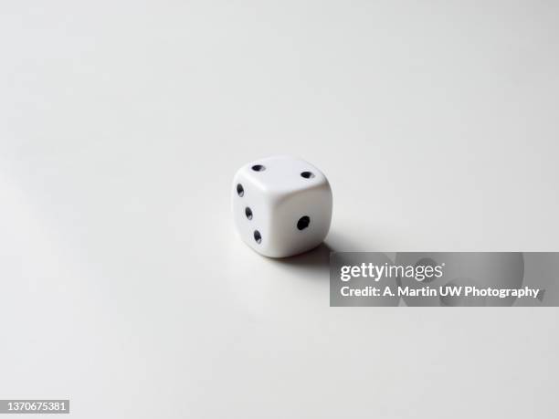 dice isolated on a white background. - dice no people stock pictures, royalty-free photos & images