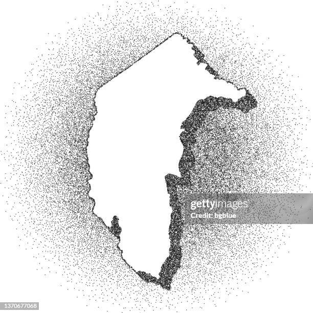 stippled australian capital territory map - stippling art - dotwork - dotted style - canberra stock illustrations