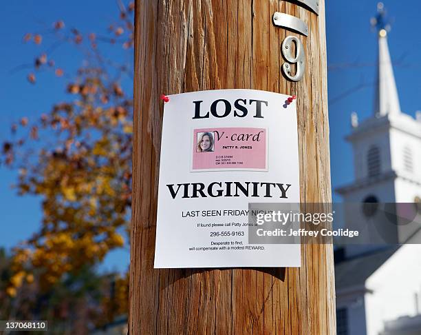 lost virginity poster - losing virginity stock pictures, royalty-free photos & images