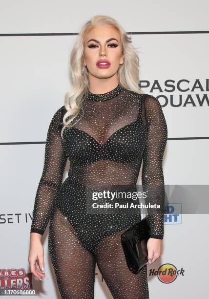 Model Ivy Ferguson attends the Babes And Ballers Super Bowl party hosted by Babes In Toyland at Academy LA on February 10, 2022 in Los Angeles,...