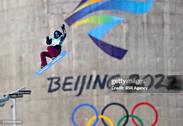Melissa Peperkamp of the Netherlands during the Big Air Final on day 11 of the Beijing 2022 Olympic Games at the Big Air Shougang on February 15,...