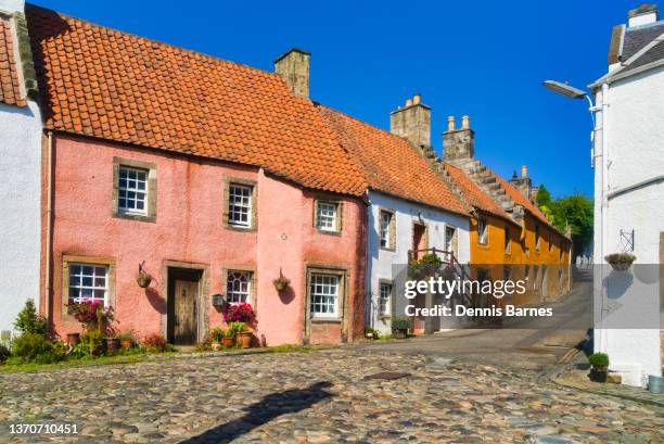 historic culross village, fife, scotland uk - fife scotland stock pictures, royalty-free photos & images