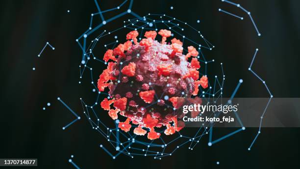 abs-technologie covid-19 forschung - delta variante covid 19 stock-fotos und bilder