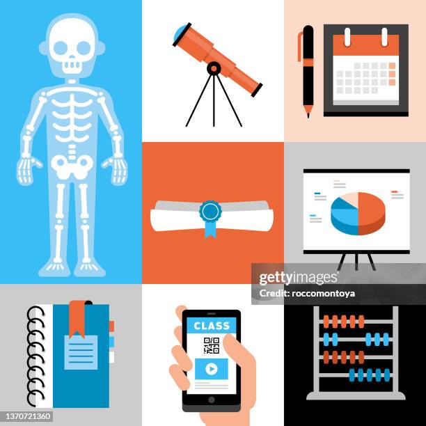 education items - organizational chart clip art stock illustrations