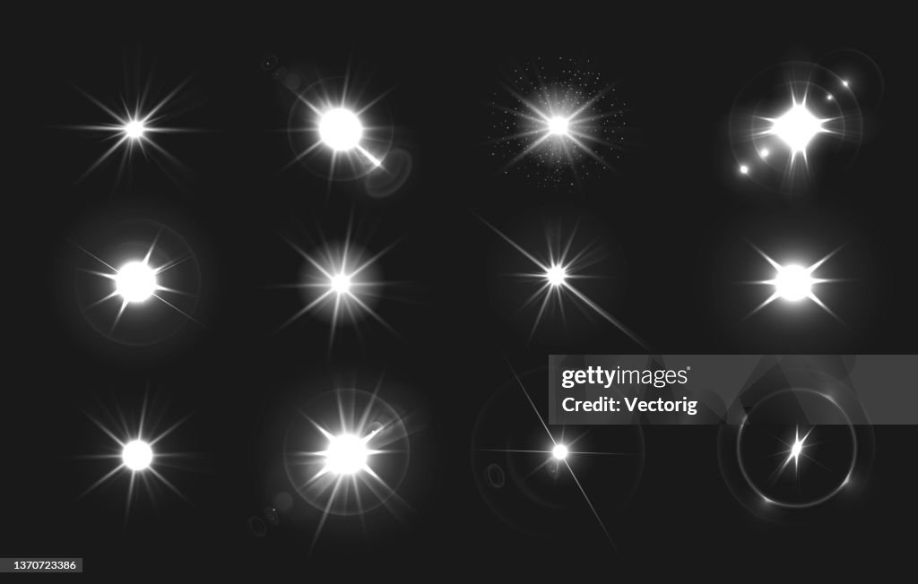 Lens Flare and glittering light