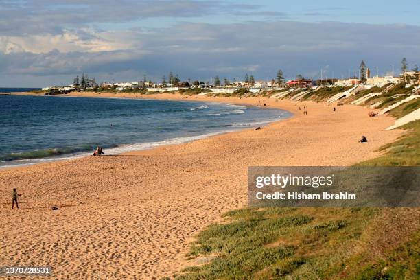 el jadida beach and coastline - el jadida, morocco. - el jadida stock pictures, royalty-free photos & images