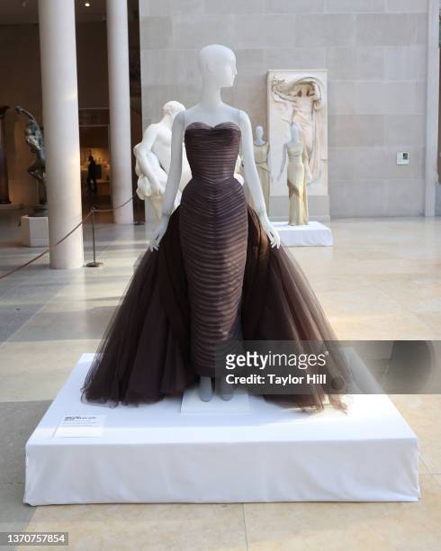 Atmosphere during the press preview for "In America: An Anthology of Fashion," the 2022 Costume Institute exhibition at the Anna Wintour Costume...