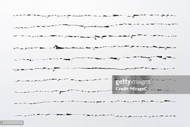blunt scratches on white paper - edgy texture stock pictures, royalty-free photos & images