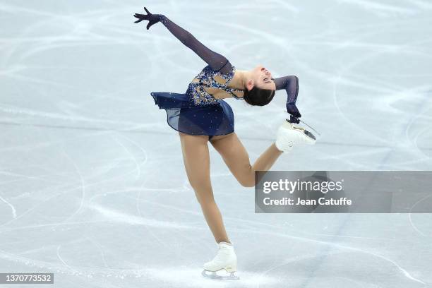 Kailani Craine of Australia skates during the Women Single Skating Short Program on day eleven of the Beijing 2022 Winter Olympic Games at Capital...