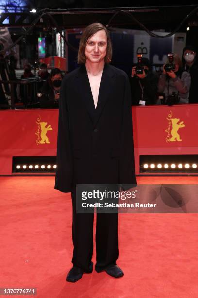 Actor Lars Eidinger attends the "À propos de Joan" premiere & Homage Isabelle Huppert during the 72nd Berlinale International Film Festival Berlin at...