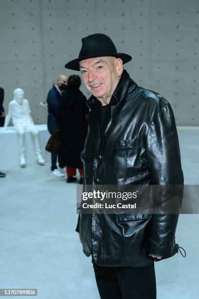 Architect Jean Nouvel attends the opening of the Charles Ray exhibition at La Bourse de Commerce on February 15, 2022 in Paris, France.