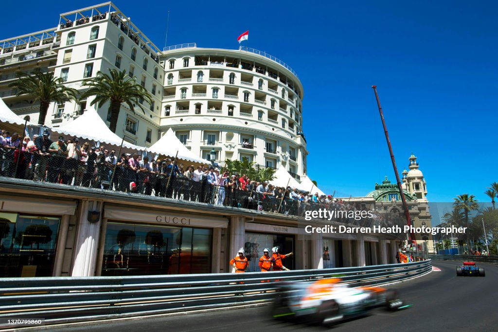 Force India, Scuderia Ferrari, Hotel De Paris, Spectators, 2013 Monaco Grand Prix