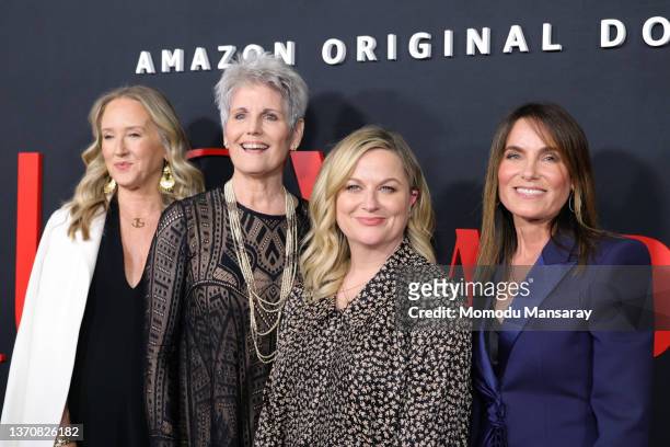 Jennifer Salke, Head of Amazon Studio, Lucie Arnaz Luckinbill, Amy Poehler, and Jeanne Elfant Festa attend the Los Angeles premiere of "Lucy and...