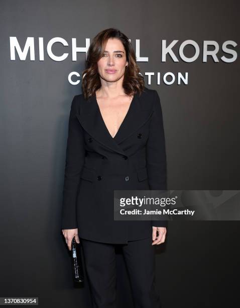 Luisa Ranieri attends the Michael Kors Collection Fall/Winter 2022 Runway Show at Terminal 5 on February 15, 2022 in New York City.