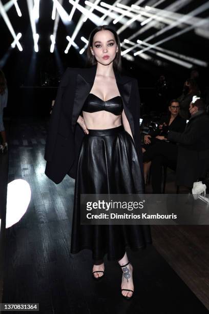 Dove Cameron attends the Michael Kors Collection Fall/Winter 2022 Runway Show at Terminal 5 on February 15, 2022 in New York City.