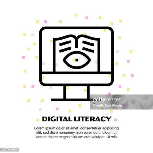 digital literacy icon - cad computer stock illustrations