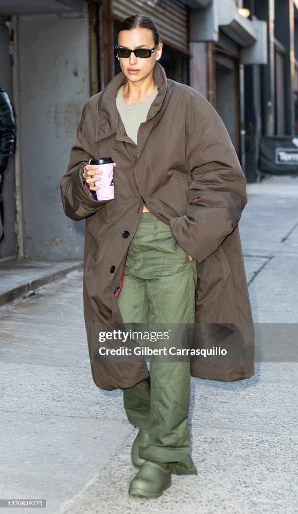 Celebrity Sightings In New York City - February 15, 2022