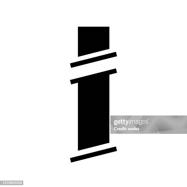 logo with letter i - letter i stock illustrations