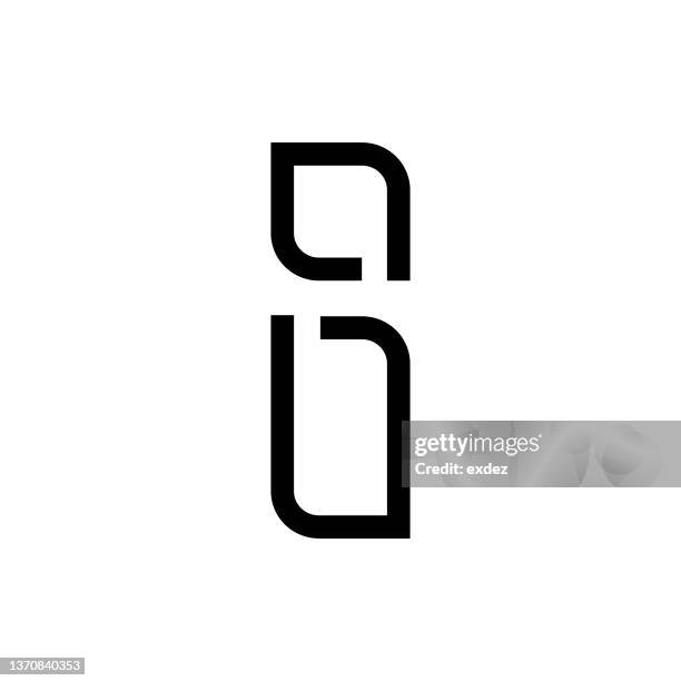 logo with letter i - i letter logo stock illustrations