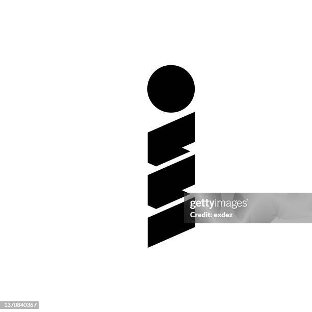 illustrations, cliparts, dessins animés et icônes de logo avec lettre i - lettre i
