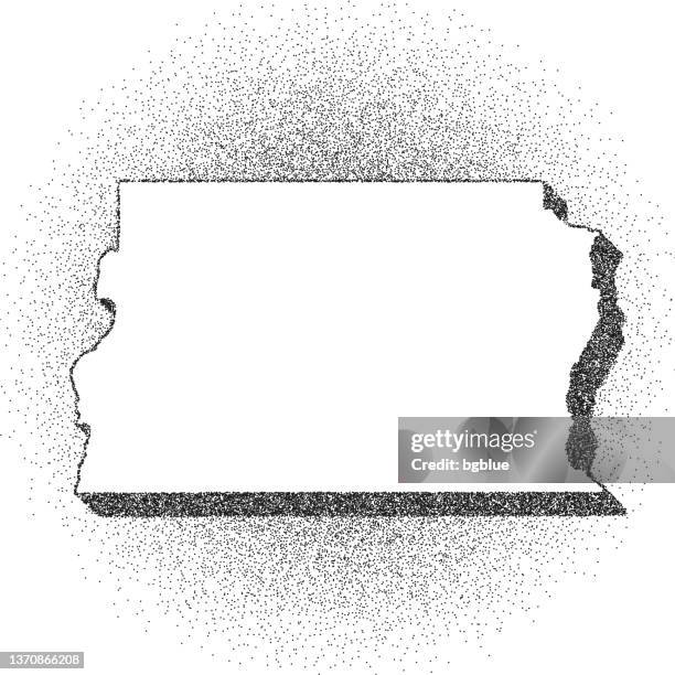 stippled federal district map - stippling art - dotwork - dotted style - brasilia stock illustrations