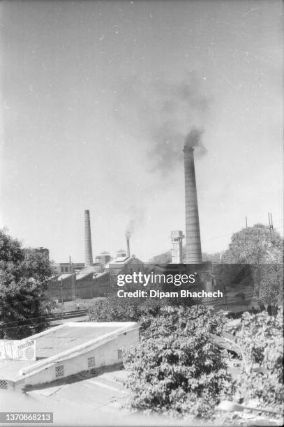 View of Calico Mill of Ahmedabad Gujarat India on 9th August 1952.