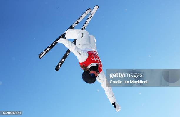 Danielle Scott of team Australia takes part in a practice session during the Women's Freestyle Skiing Aerials Final on Day 10 of the Beijing 2022...