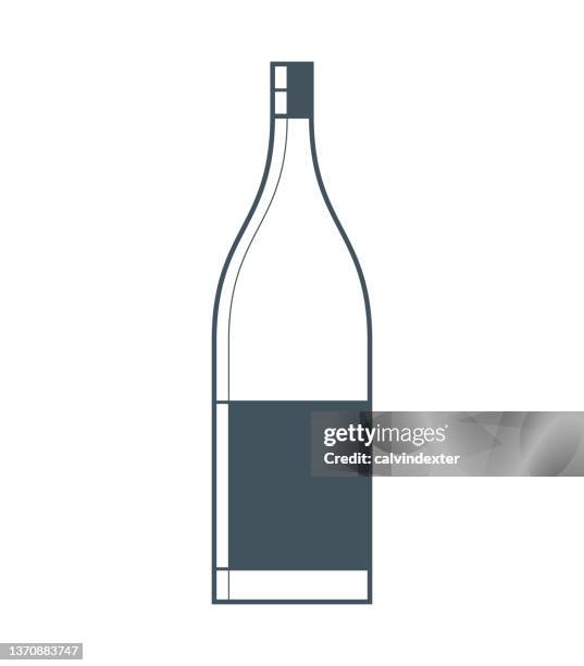 glass bottle design - fruit juice bottle stock illustrations