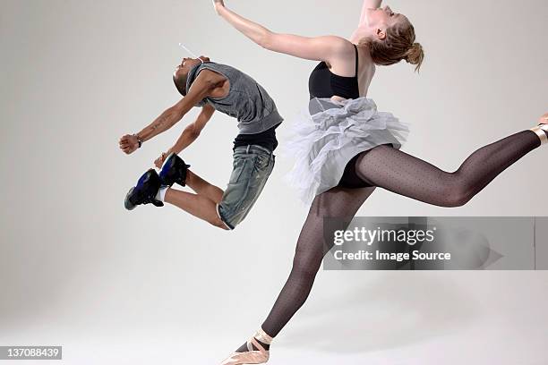 traditional and contemporary dancers performing - modern dancing stock pictures, royalty-free photos & images