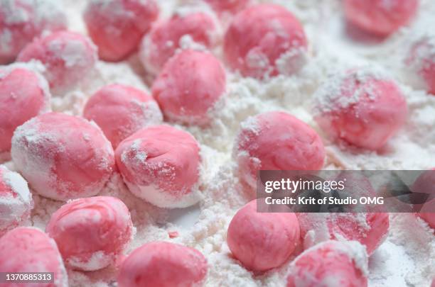 preparing the glutinous rice ball - short grain rice stock pictures, royalty-free photos & images