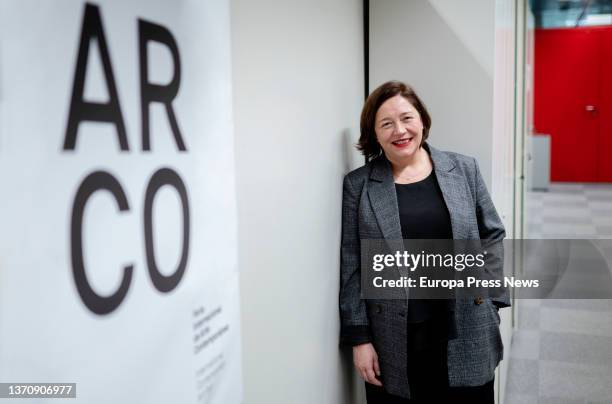 ARCOmadrid director Maribel Lopez during an interview with Europa Press, at IFEMA Madrid, Feb. 16 in Madrid, Spain. Lopez, who since late November...