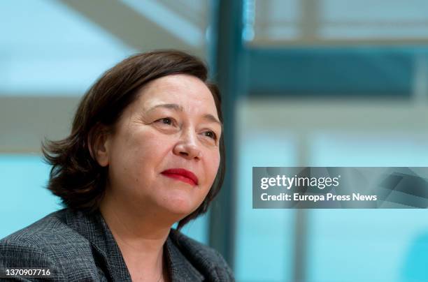 ARCOmadrid director Maribel Lopez during an interview with Europa Press, at IFEMA Madrid, Feb. 16 in Madrid, Spain. Lopez, who since late November...