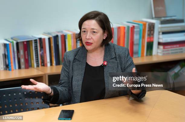 ARCOmadrid director Maribel Lopez during an interview with Europa Press, at IFEMA Madrid, Feb. 16 in Madrid, Spain. Lopez, who since late November...