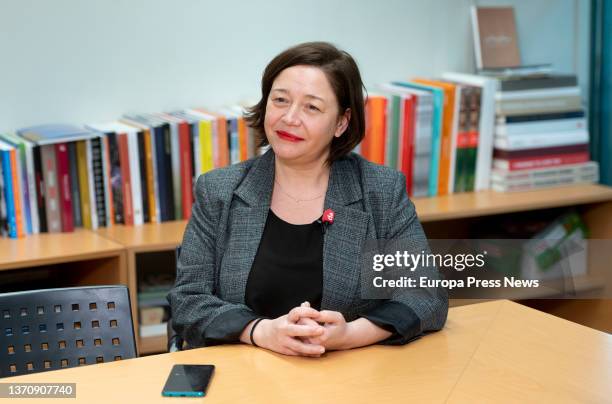 ARCOmadrid director Maribel Lopez during an interview with Europa Press, at IFEMA Madrid, Feb. 16 in Madrid, Spain. Lopez, who since late November...