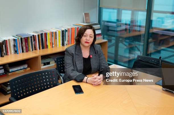 ARCOmadrid director Maribel Lopez during an interview with Europa Press, at IFEMA Madrid, Feb. 16 in Madrid, Spain. Lopez, who since late November...