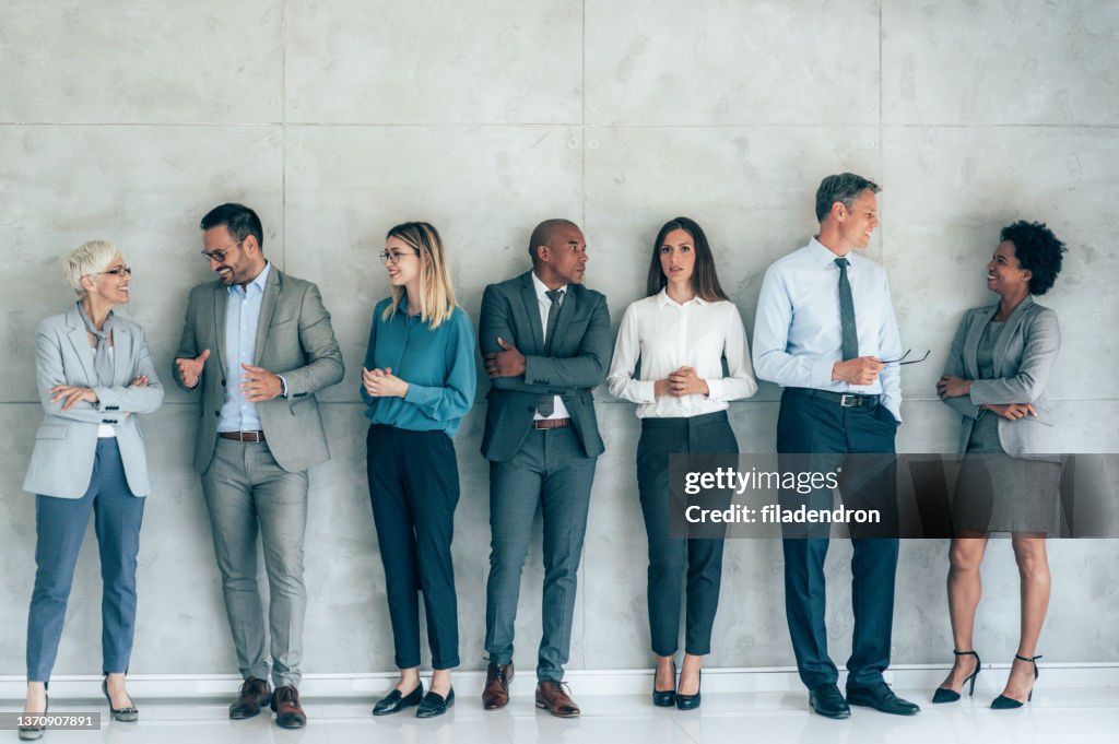 Multi ethnic business team