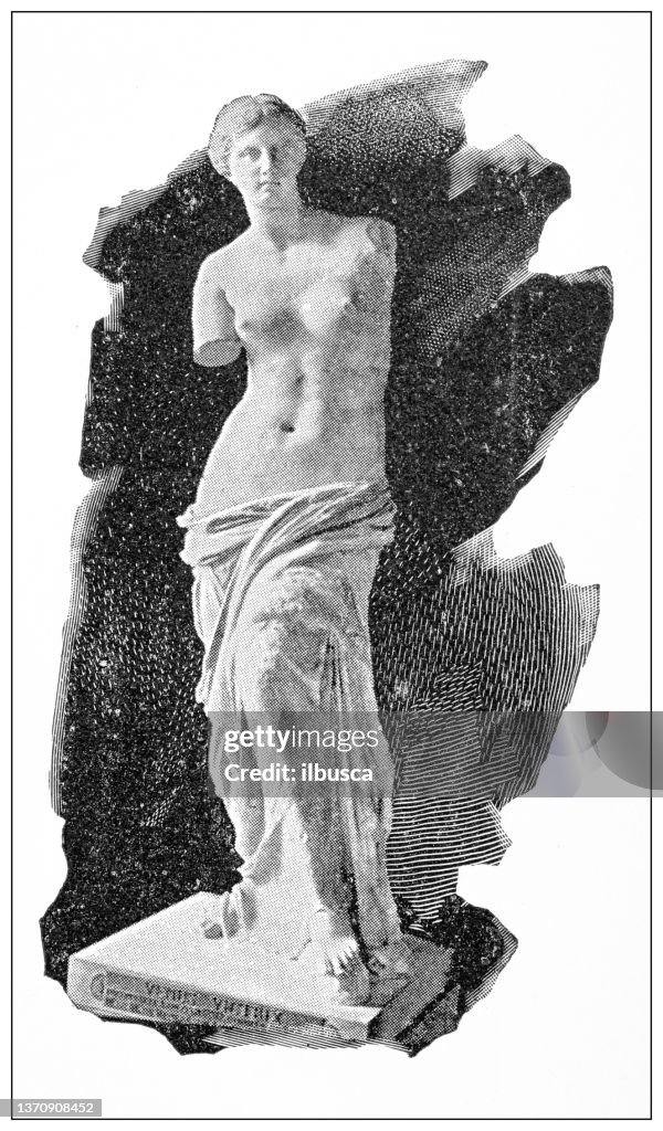 Antique travel photographs of Paris and France: Venus de Milo