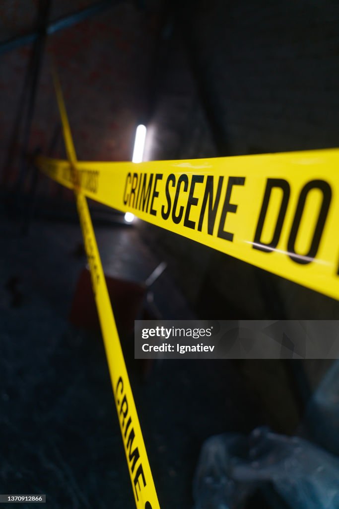 Evidence Tape Background Crime Scene Tape Background