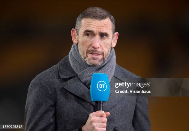 Sport pundit Martin Keown ahead of the Premier League match between Wolverhampton Wanderers and Arsenal at Molineux on February 10, 2022 in...