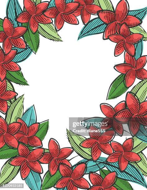 vintage luau summer bbq invitation - luau background stock illustrations